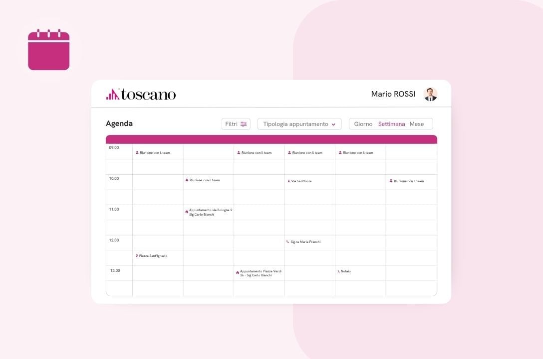 La tua agenda